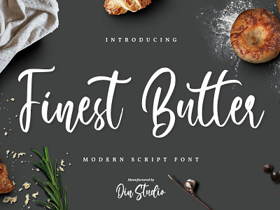 Finest Butter Font branding charracter design font font awesome font design logo logotype typography vector