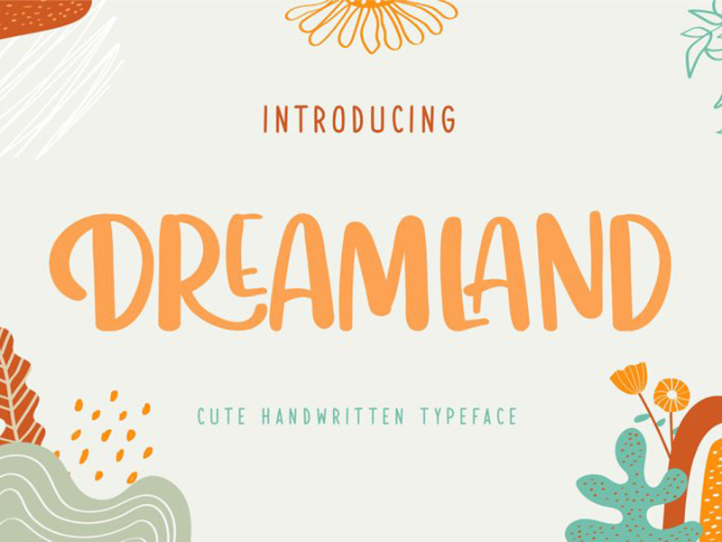 Dreamland Fonts by Fachranheit on Dribbble