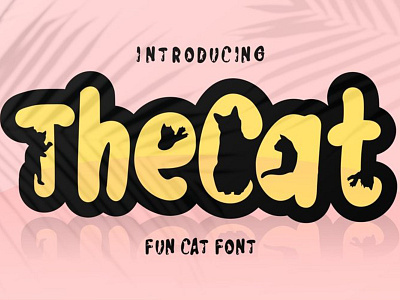 The Cat Font branding charracter design font font awesome font design logo logotype typography vector