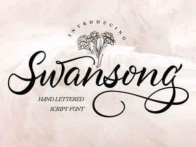 Swansong Font branding design font font awesome font design illustration logo logotype typography vector