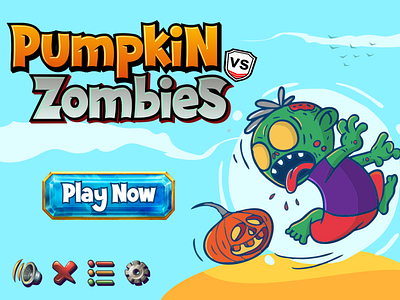 Pumpkin vs Zombies (Scary Dream Font)