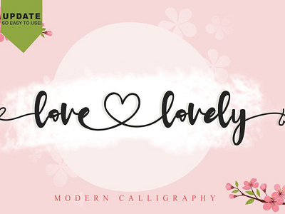 Love Lovely Font branding callygraphy charracter design font font awesome font design logo logotype love typography vector