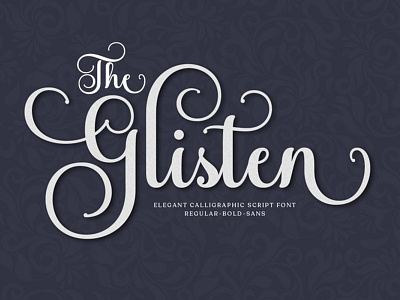 The Glisten | Script Font