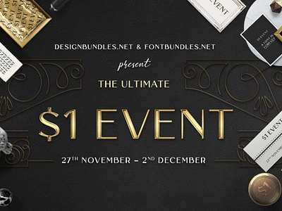 The Ultimate $1 Event  |  Fontbundles