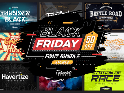Black Friday Fontbundle Only $1 !!!! branding charracter design font font awesome font design fontbundles illustration logo logotype typography vector
