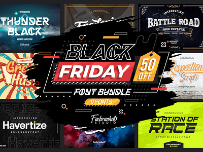 Black Friday Fontbundle Only $1 !!!!