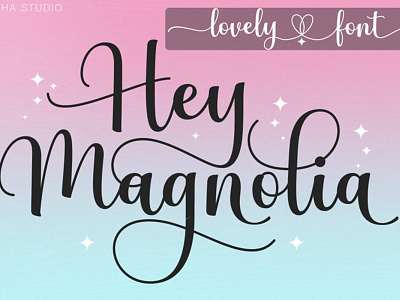 Hey Magnolia branding design font font awesome font design illustration logo logotype typography vector