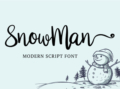 Snowman Fonts branding charracter design font font awesome font design logo logotype typography vector
