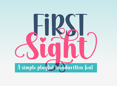 First Sight Fonts branding charracter design font font awesome font design logo logotype typography vector