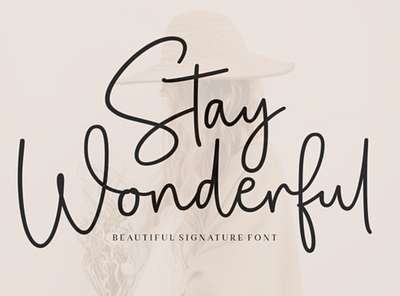 Stay Wonderful Fonts branding charracter design font font awesome font design logo logotype typography vector