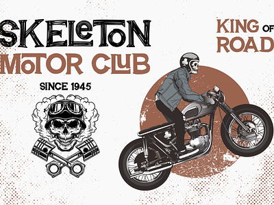 Skeleton Motor Club | Breaking Spawn Font branding design flat font font awesome font design logo logotype typography vector