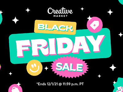 Black Friday SALE at Creative Market black friday branding creative market design discount font font awesome font design illustration logo sale typography upto 50 vector