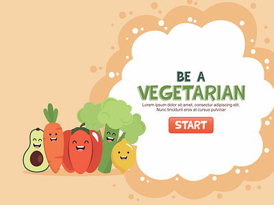 Vegetarian design flat font design icon illustration illustrator logo minimal vector website