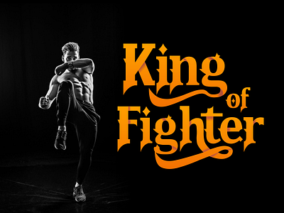 King of Fighter branding charracter design font design typography