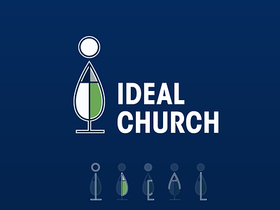 Youth Church Community Logo Design Ideal Church branding church branding church logo design design illustration logo logo design minimal vector