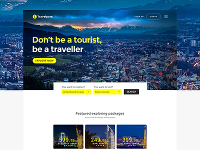 Travelpore - Travel Landing Page