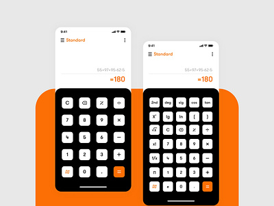 DailyUI 004 - Design a calculator. Standard, scientific app art design flat icon minimal ui ux vector website