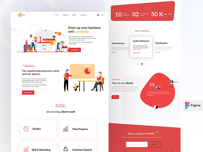 Business Consultancy Landing page business landing page creative landing page design ux web page design web redesign