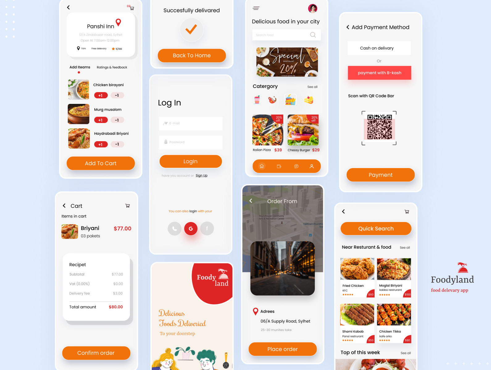 Foodyland by Mahadi Hasan 💥 on Dribbble
