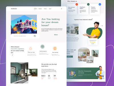 Real estate Landing page appartment property landing page real estate real estate agency real estate landing page real estate ui real estate website rent home rent website ui ui ux website design