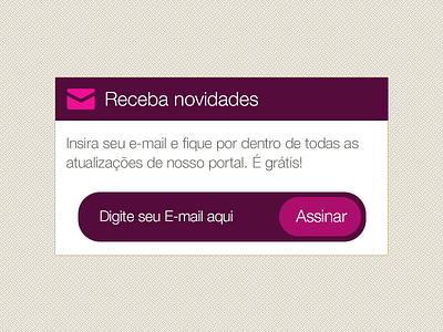 Estética Brasil Newsletter Form flat form forms newsletter ui