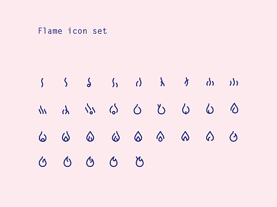 flame icons