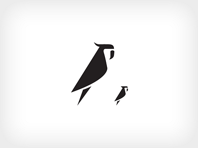 Parrot bird icon logo parrot