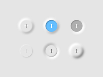 Neumorphism button design icon ios minimal neumorphism simplified ui ux