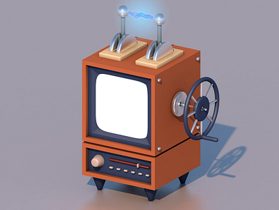 Unusual TV 3d 3d art 3d modeling c4d cinema4d design illustration isometric tv