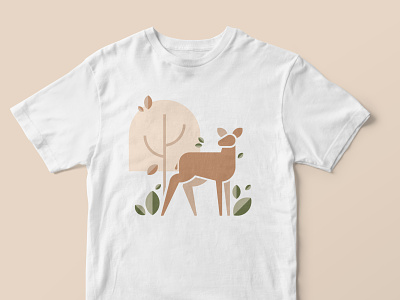 Summer Print T-shirt design illustration minimal simplified summer t-shirt vector