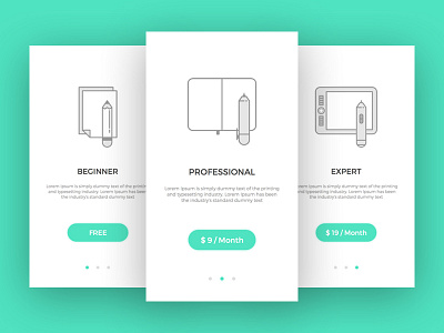 Subscription Pages UI illustration minimal pages subscription ui