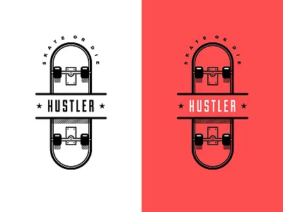 Hustler design hustler illustration minimal skate style