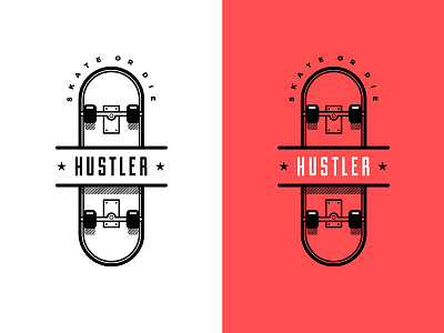 Hustler design hustler illustration minimal skate style