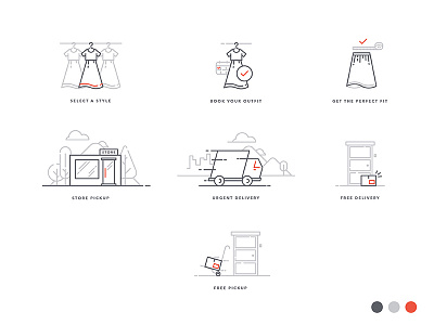 Flyrobe Icons e commerce flyrobe icon icon set minimal startup