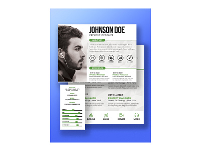 resume Ui design design illustration ui ux web