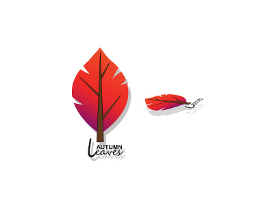 leaves logo design icon illustration logo logodesign photoshop typography ui