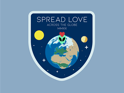 Spread Love Across The Globe Badge