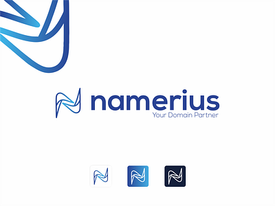 Namerius Logo Design design letter n logo logo logodesign n letter n logo startup website logo
