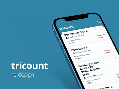tricount redesign