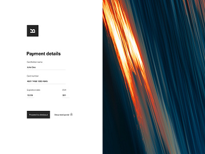 Daily UI 002 - Credit Card Checkout