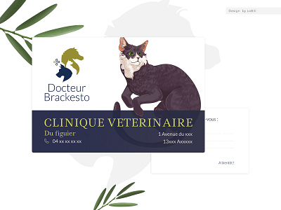 Vet branding and business card · By LoBill brand brand design brand identity brandign illustration logo logo design vet veterinarian veterinary