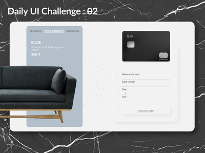 #Daily UI Challenge 02 : Credit Card Checkout daily ui dailyui mobile app ui webdesign
