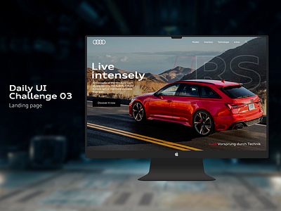 #Daily UI Challenge 03 : Landing page