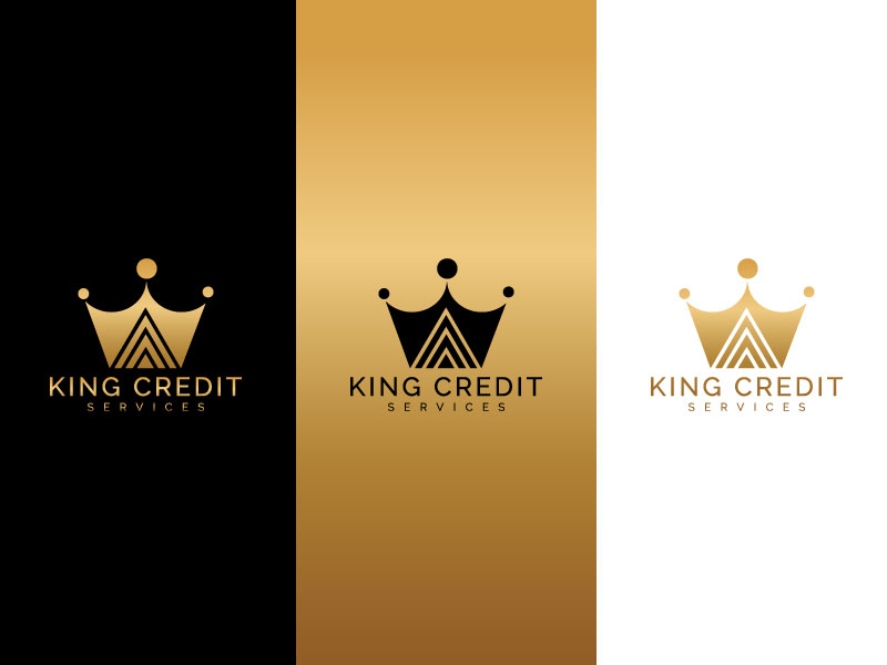 King Credit Services logo brandidentity creativelogo credit creditscore creditscoreservices design designagency fiverr fiverr designer fiverr.com fiverrgigs graphicdesign illustration king logoexcellent majestic-craetion majestic-create services typography upwork