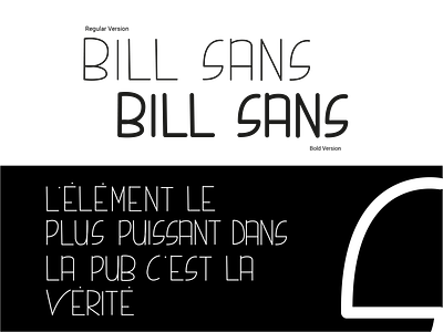 Bill Sans - Typo creation