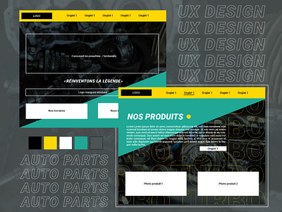UX Design - Site de vente de pièces automobile auto automobile branding design flat illustration illustrator logo typogaphy ux webdesign website