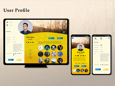 #dailyui #06 User Profile