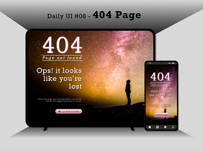 #dailyui #08 Error Page app artboard dailyui design sketch ui web website
