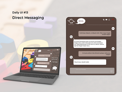 #dailyui #13 || Direct Messaging dailyui design figma ui web website