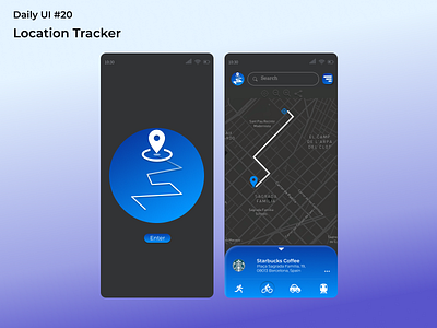 #dailyui #20 Location Tracker app dailyui design figma location tracker ui uidesign